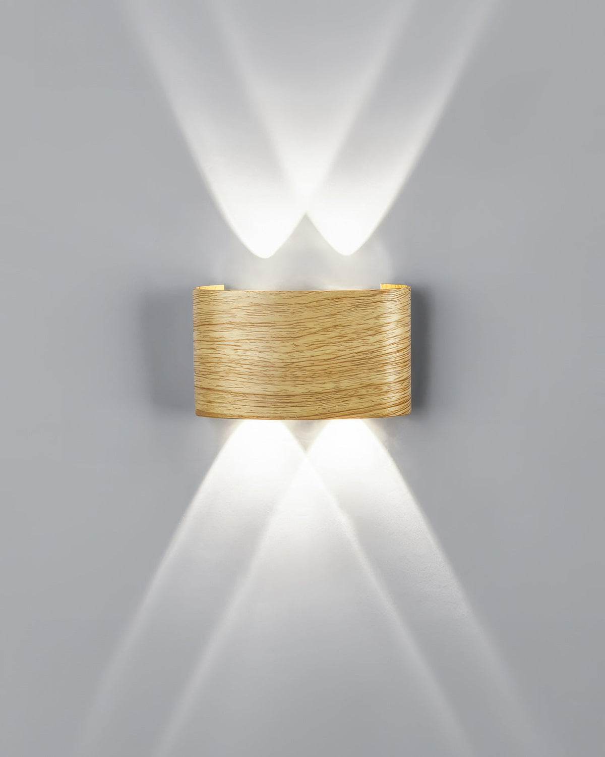Luxury Wood-Grain Wall Lamp for Timeless Ambiance