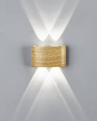 Luxury Wood-Grain Wall Lamp for Timeless Ambiance