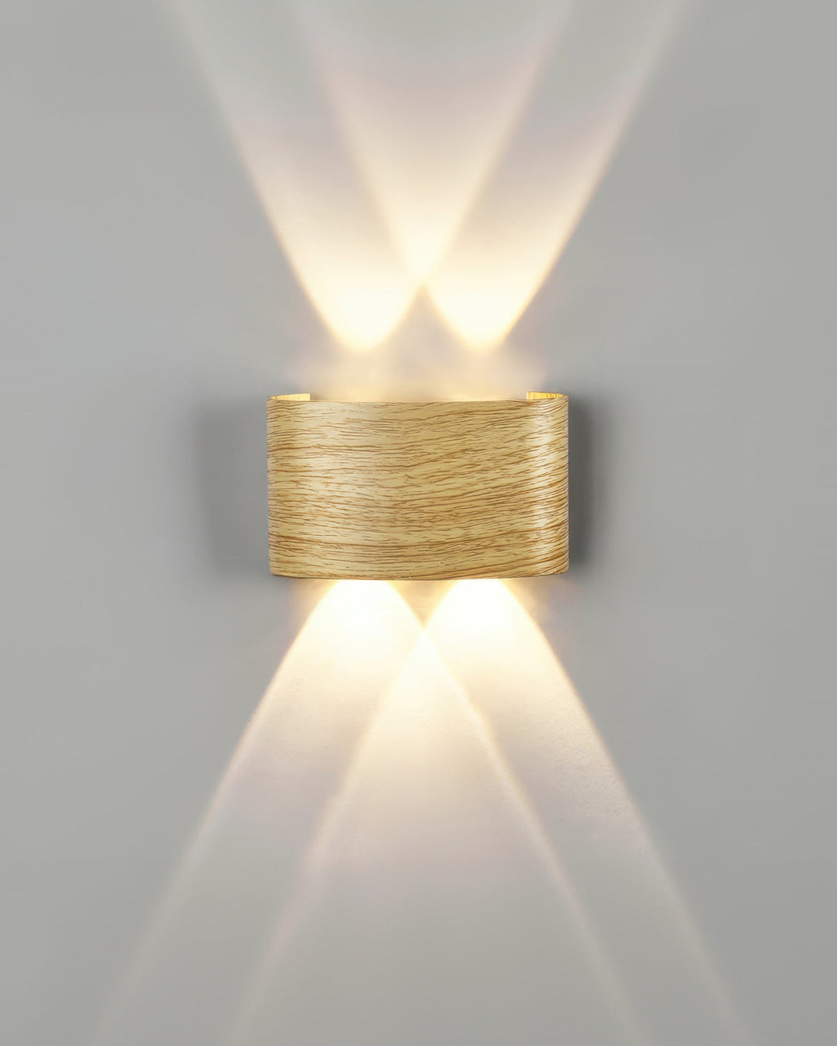 Luxury Wood-Grain Wall Lamp for Timeless Ambiance