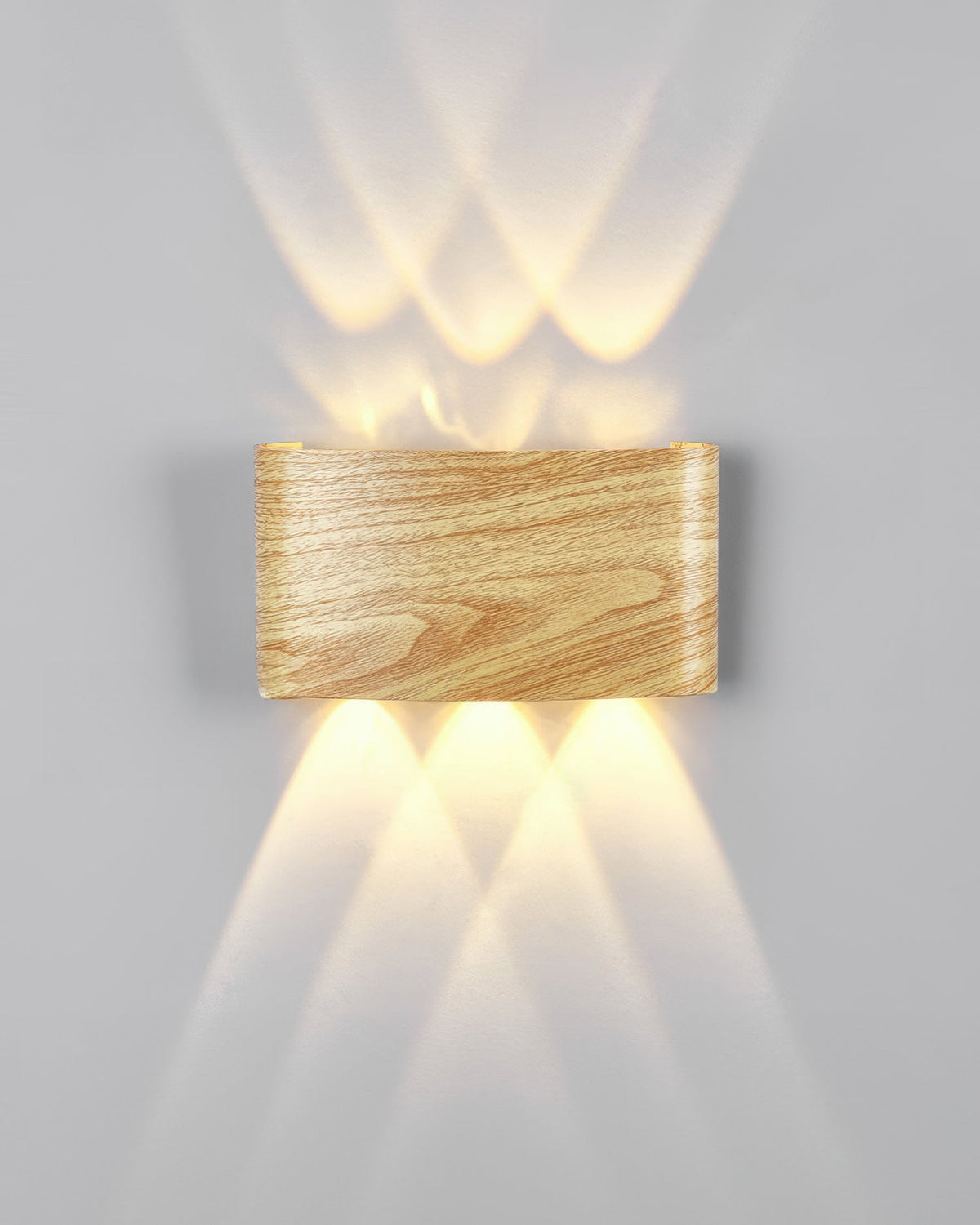 Luxury Wood-Grain Wall Lamp for Timeless Ambiance