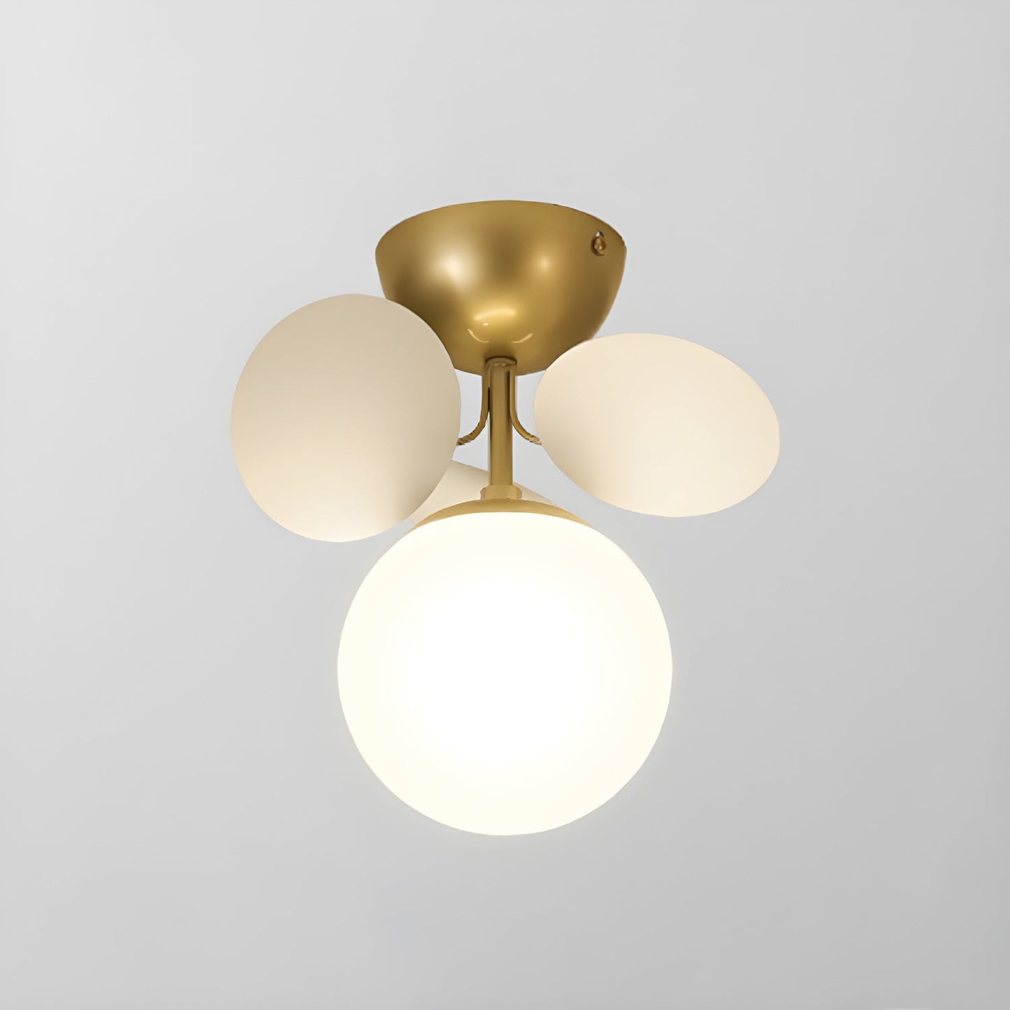 Macaron Style Glass Globe Ceiling Light - Modern Flush Mount Lamp - Stylish Lighting - Image 6
