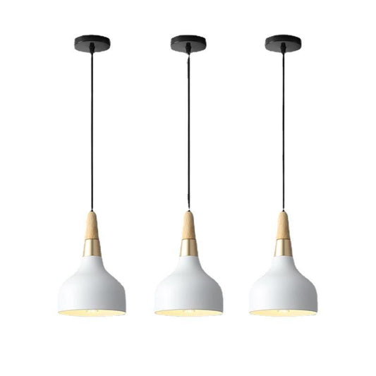 Macaron Style Metal Pendant Light - Modern Elegant Hanging Lamp - Image 1
