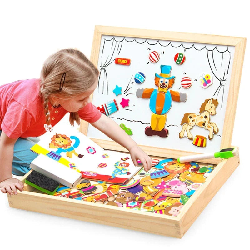Magnetic Drawing and Puzzle Board