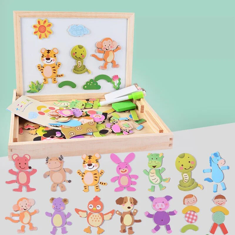 Magnetic Drawing and Puzzle Board