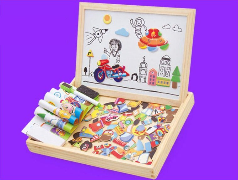 Magnetic Drawing and Puzzle Board