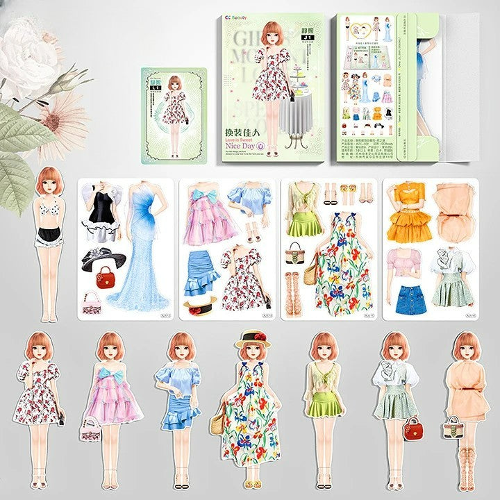 Magnetic Dress-Up Doll for Girls