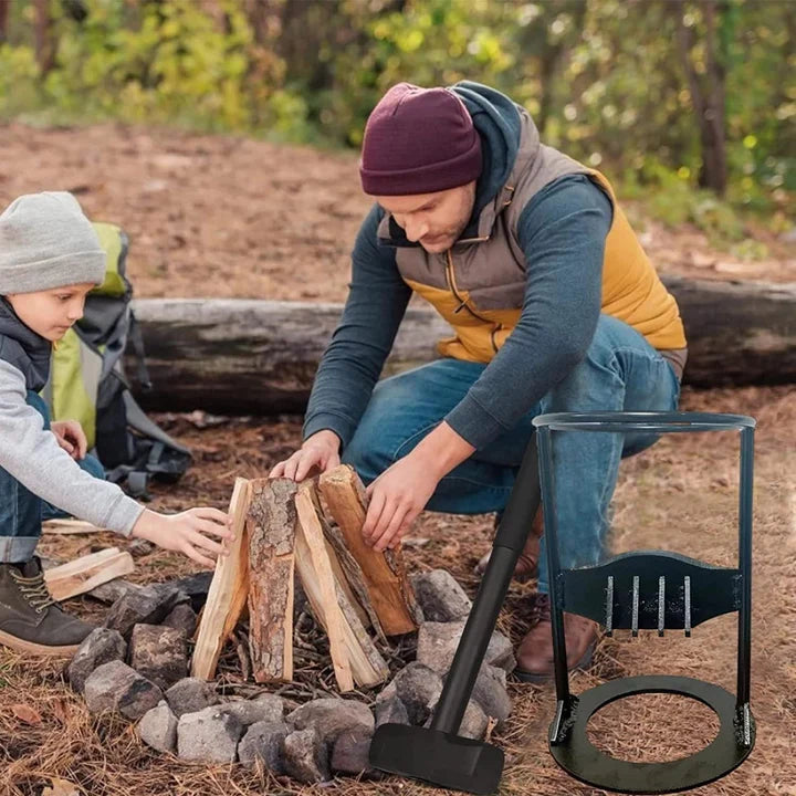 Manual Wood Splitter - Heavy Duty Firewood Kindling Splitter - Gadget - Image 2