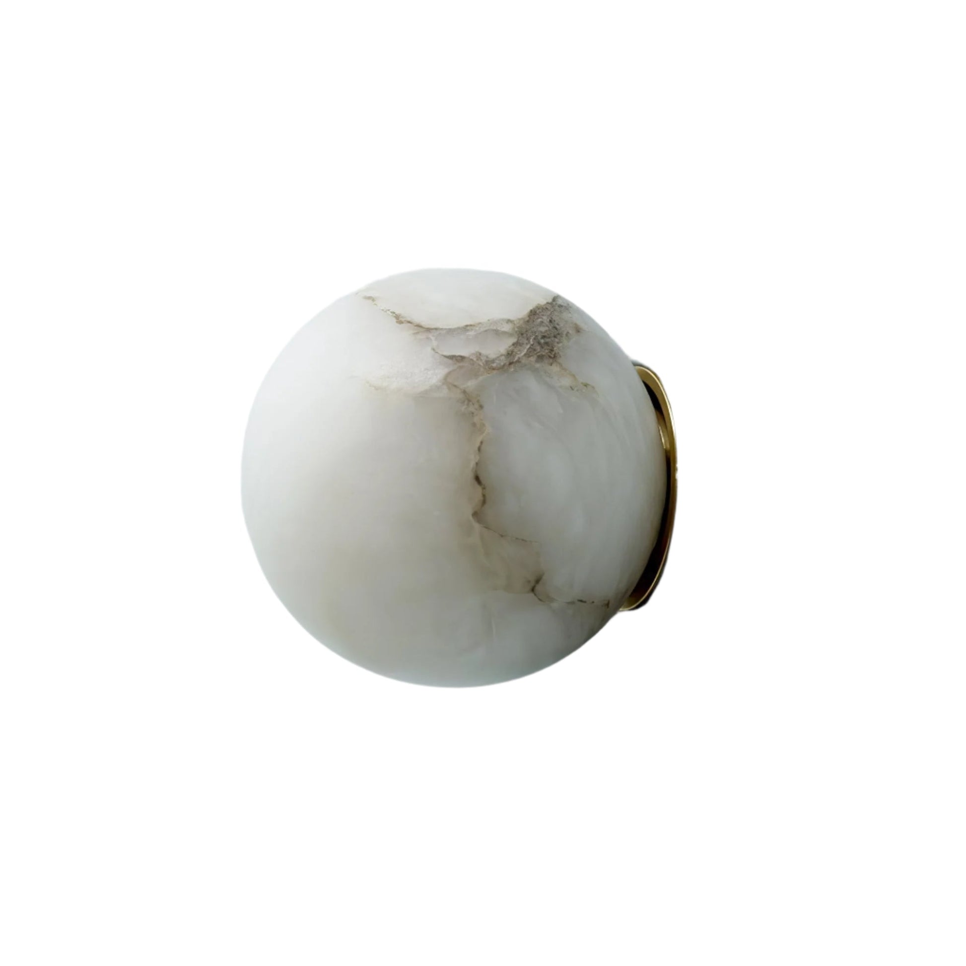 Marble Orb Wall Sconce - LED 1-Light - Modern Japandi Lighting - Image 6