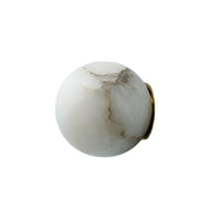 Marble Orb Wall Sconce - LED 1-Light - Modern Japandi Lighting
