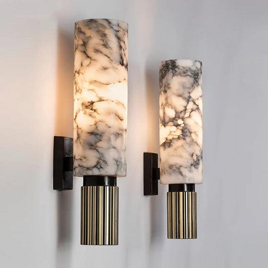 Marble Wall Lamp - Modern LED Sconce - Luxurious Wall Light - Image 1
