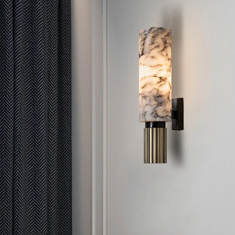 Marble Wall Lamp - Modern LED Sconce - Luxurious Wall Light - Image 4