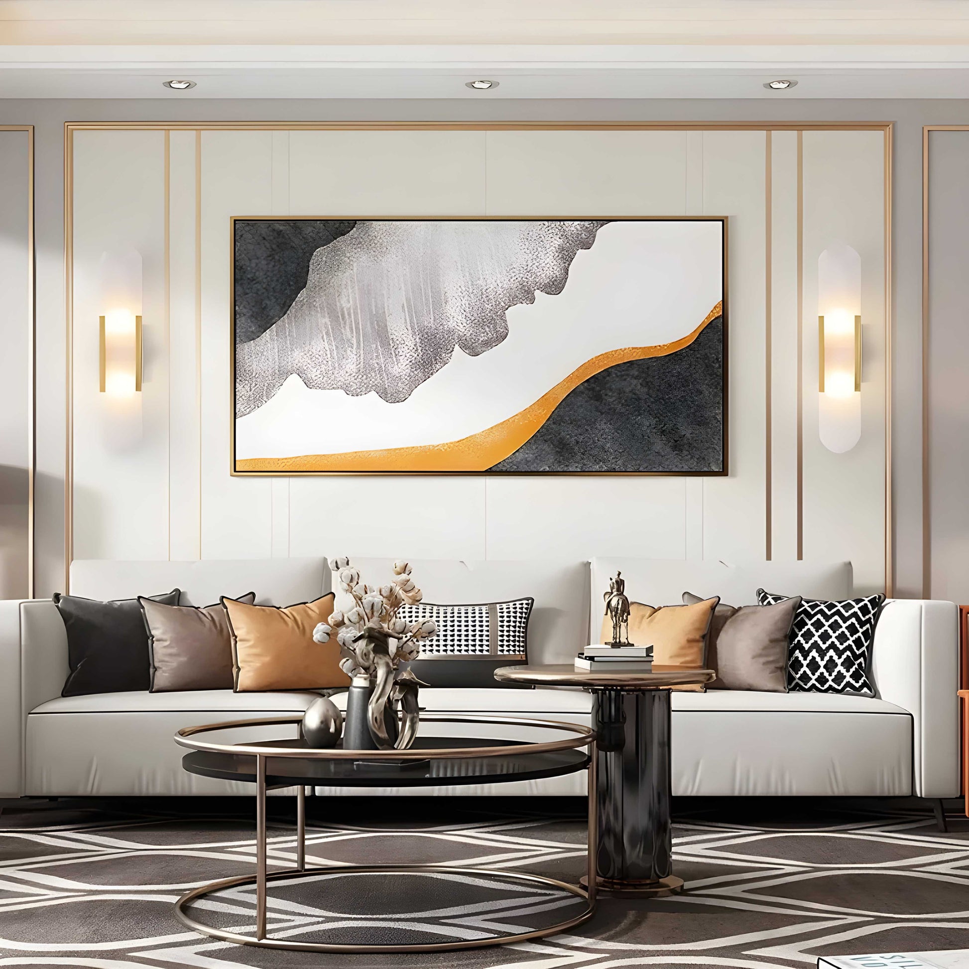 Marble Wall Sconce - Elegant LED Wall Lamp - Modern Lighting Fixture - Image 5