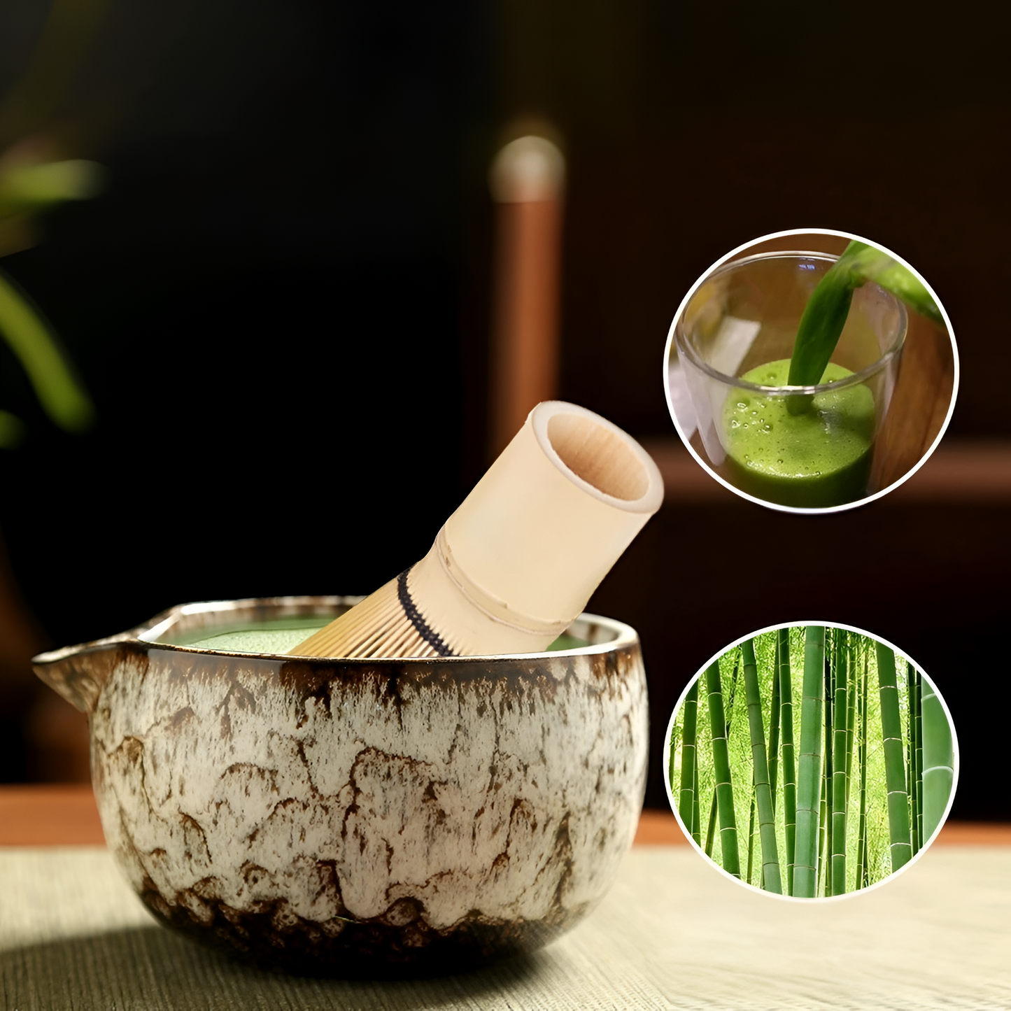 Matcha Ceramic Set - Traditional Tea Ceremony | 6 Pieces