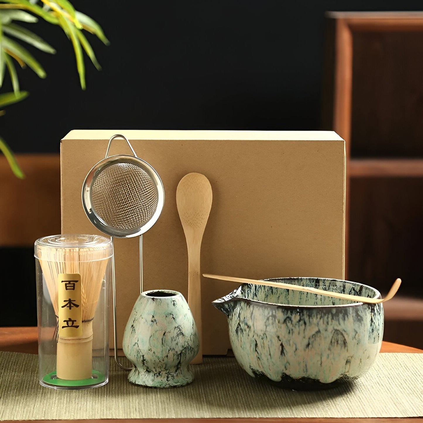 Matcha Ceramic Set - Traditional Tea Ceremony | 6 Pieces