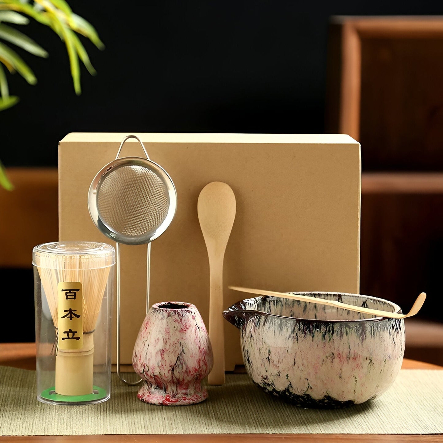 Matcha Ceramic Set - Traditional Tea Ceremony | 6 Pieces