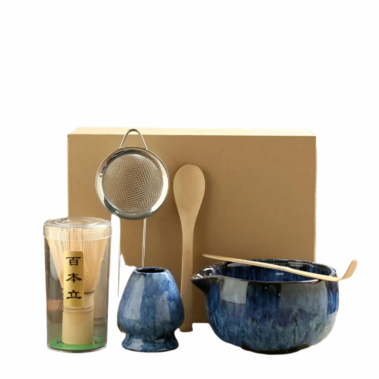 Matcha Ceramic Set - Traditional Tea Ceremony | 6 Pieces