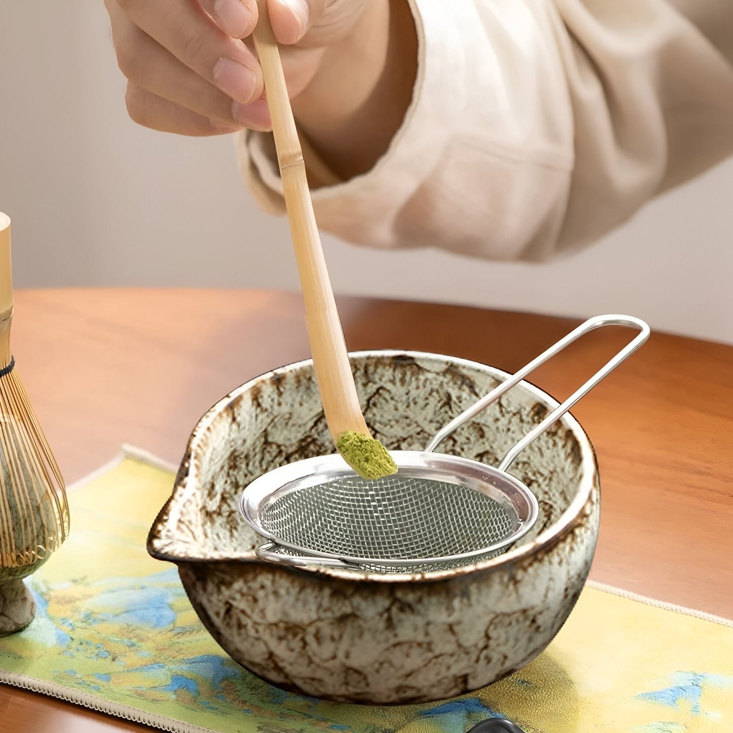 Matcha Ceramic Set - Traditional Tea Ceremony | 6 Pieces