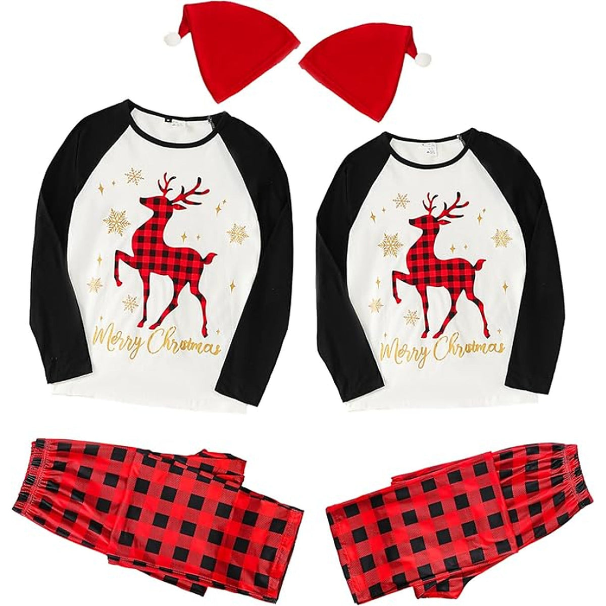Matching Christmas Pajamas - Plaid Pajama Set for Couples