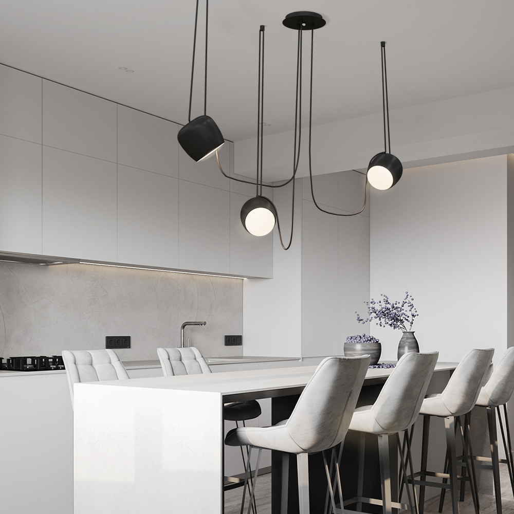 Matte Pendant Lamp - Modern Scandinavian Style Hanging Light - Image 5