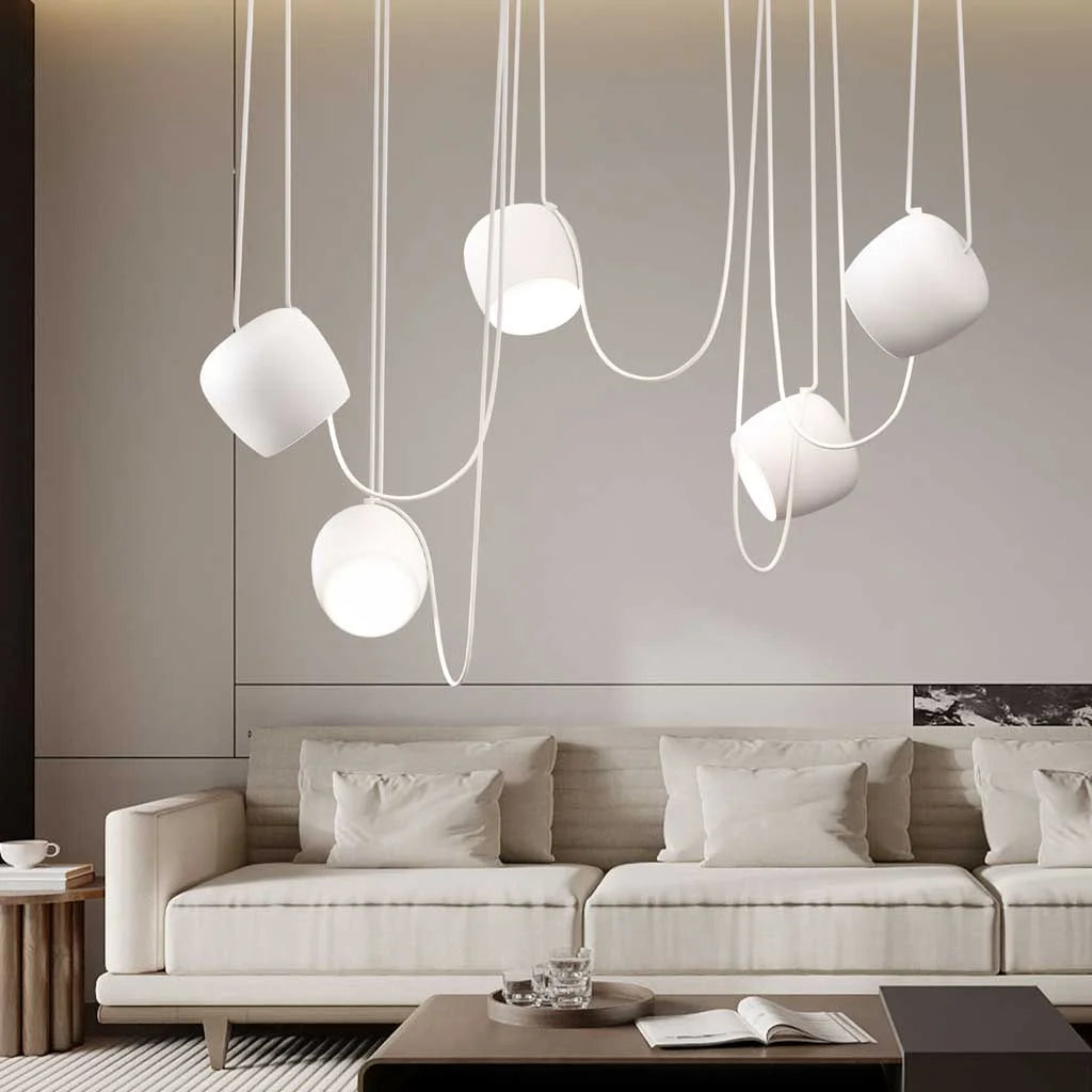 Matte Pendant Lamp - Modern Scandinavian Style Hanging Light - Image 7