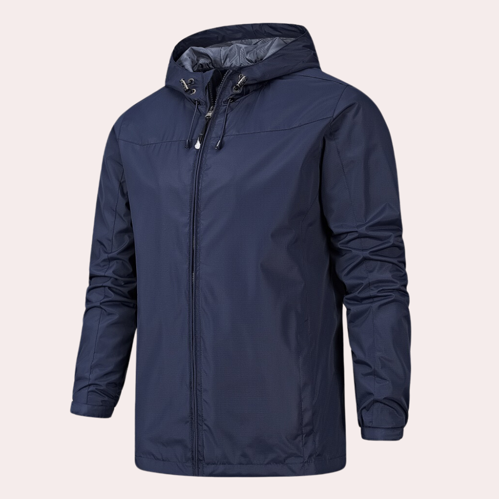 Men's All-Season Hooded Outdoor Windbreaker Jacket