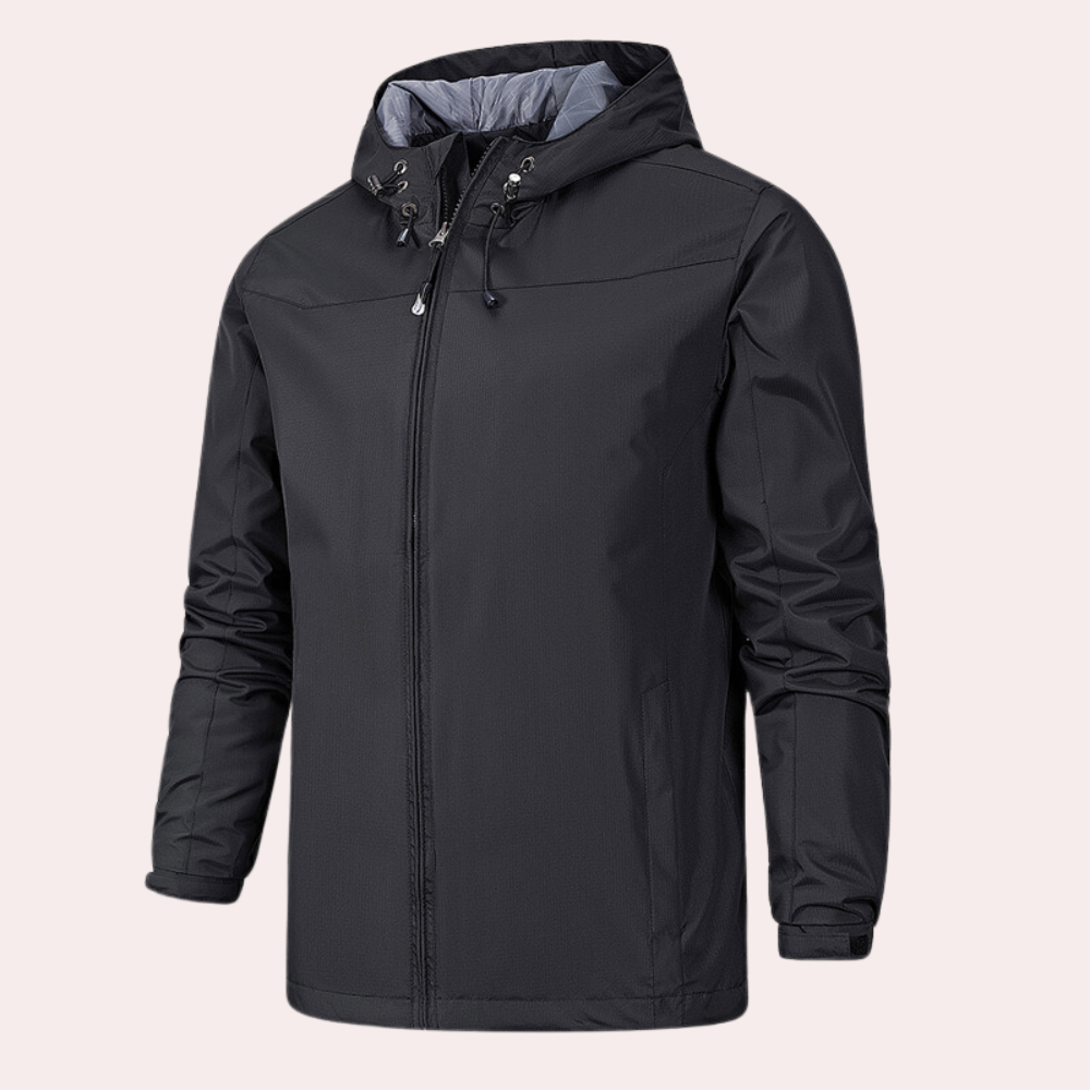 Men's All-Season Hooded Outdoor Windbreaker Jacket
