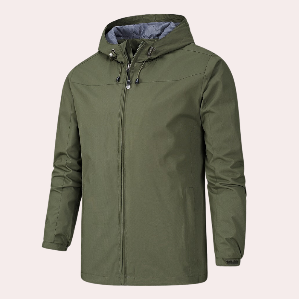 Men's All-Season Hooded Outdoor Windbreaker Jacket