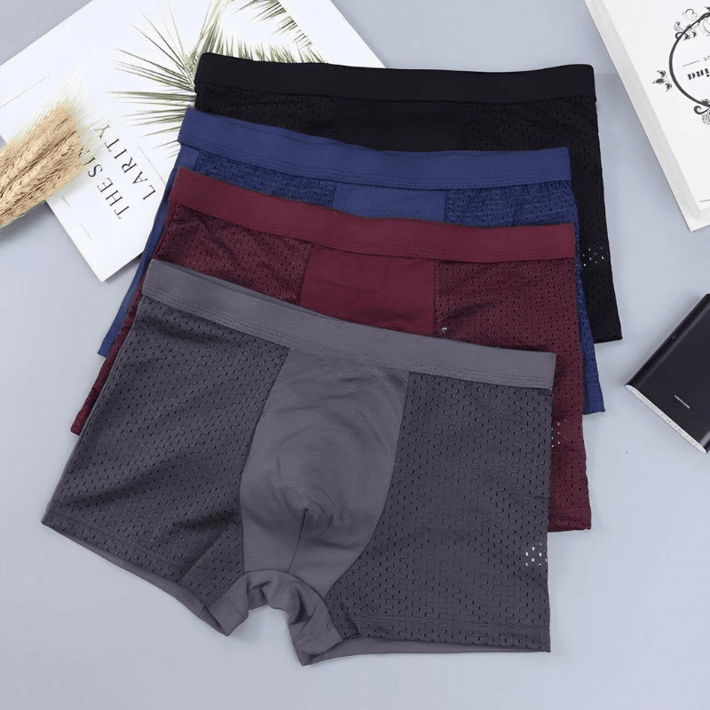 Men's Boxer Shorts - Breathable Comfort, All Seasons