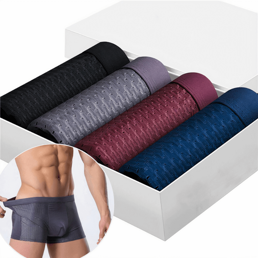 Men's Boxer Shorts - Breathable Comfort, All Seasons