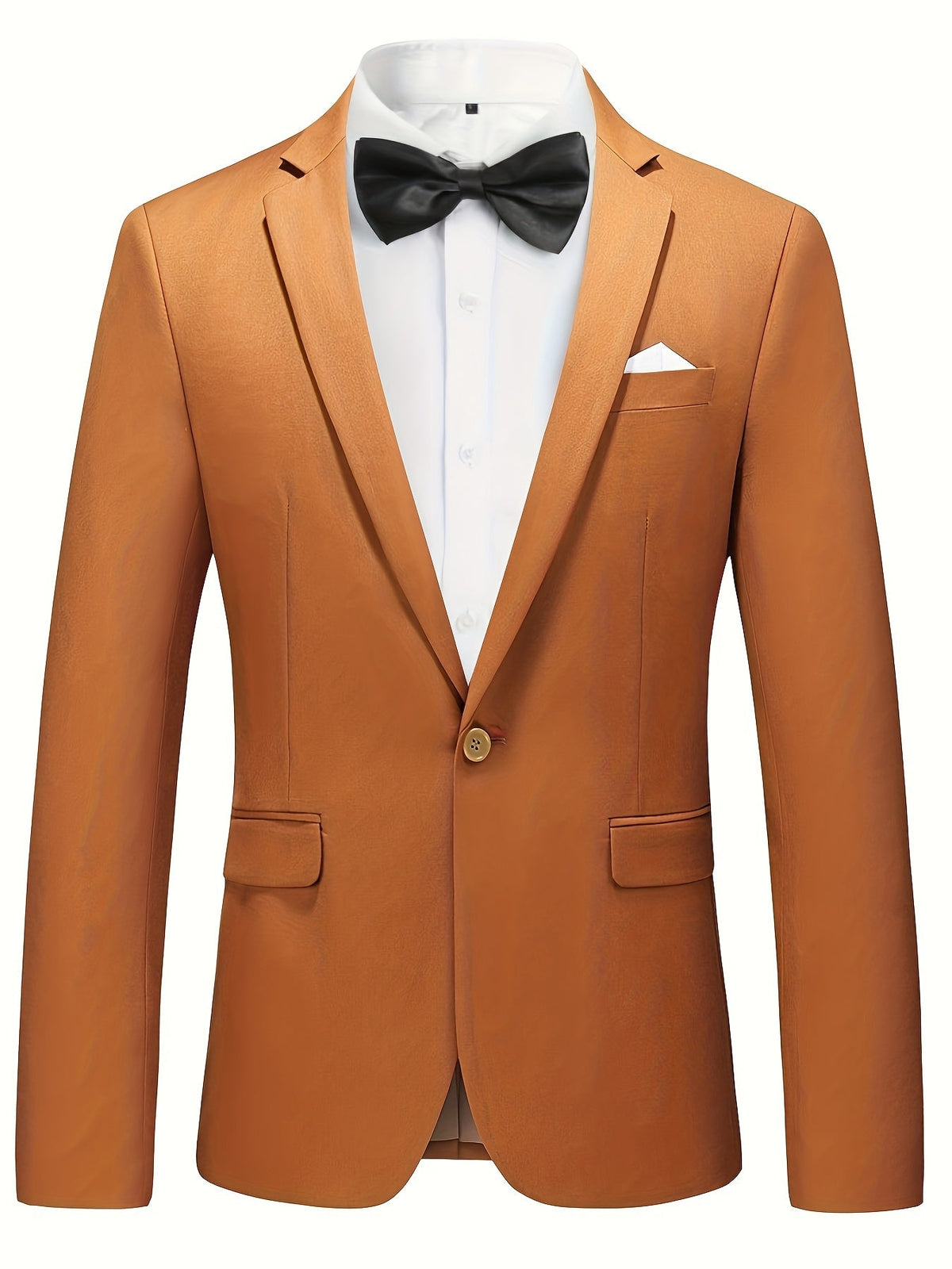 Men's Breathable Tailored-Fit Office Blazer Jacket