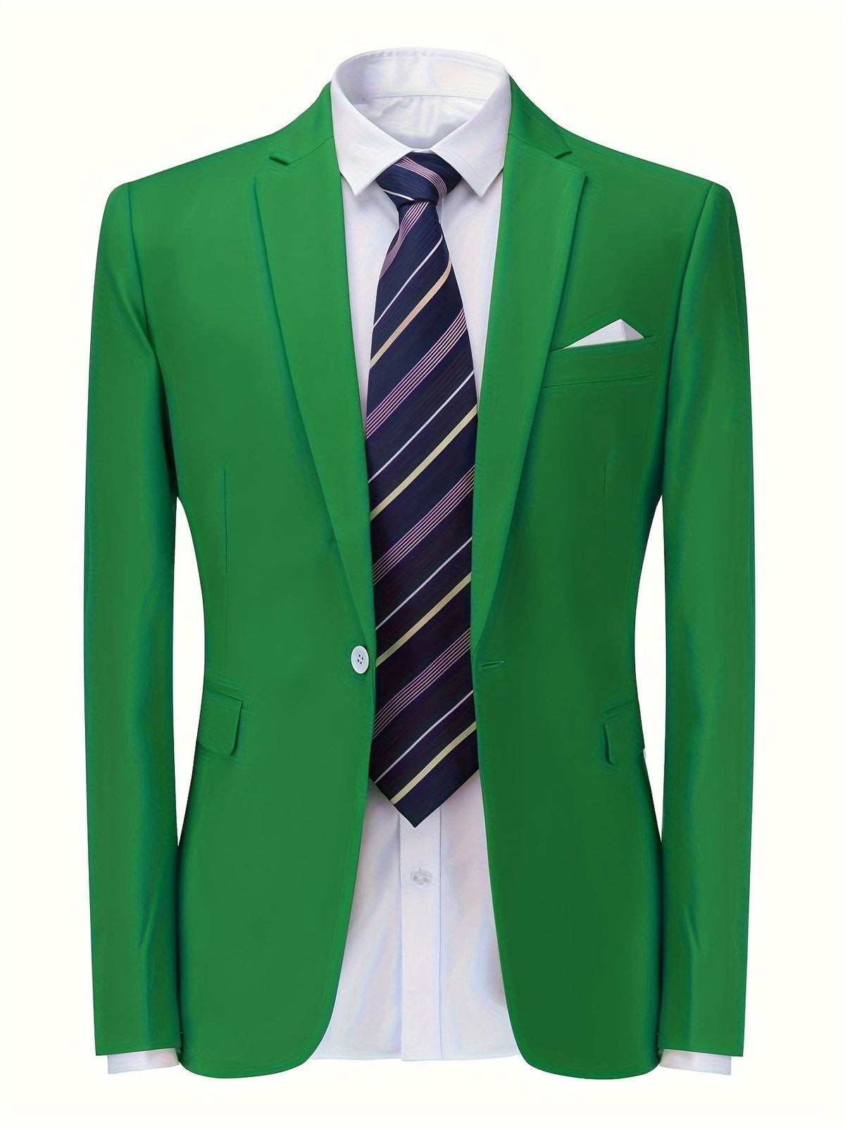 Men's Breathable Tailored-Fit Office Blazer Jacket
