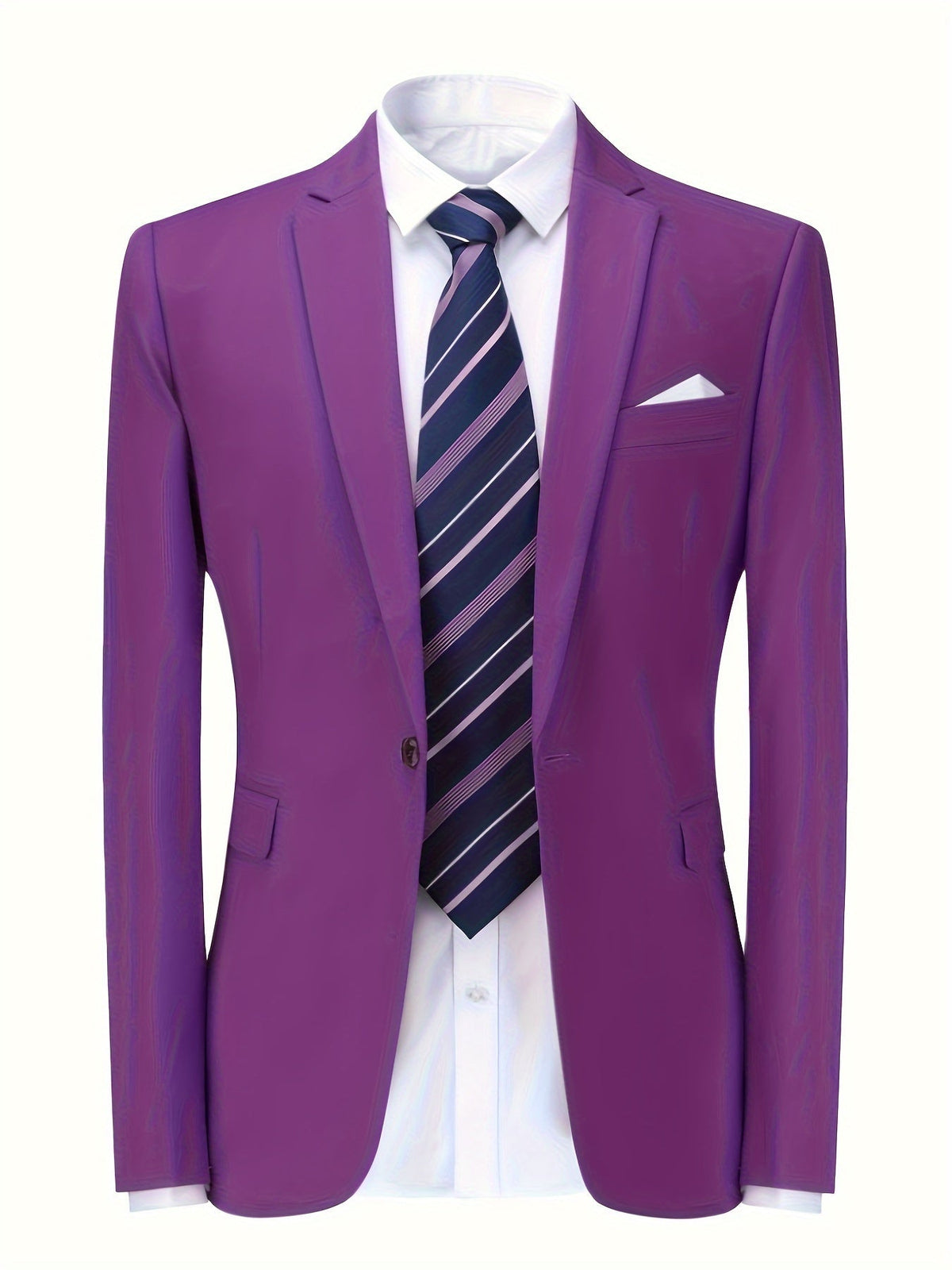 Men's Breathable Tailored-Fit Office Blazer Jacket