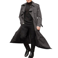Men's Elegant Double-Breasted Trench Coat