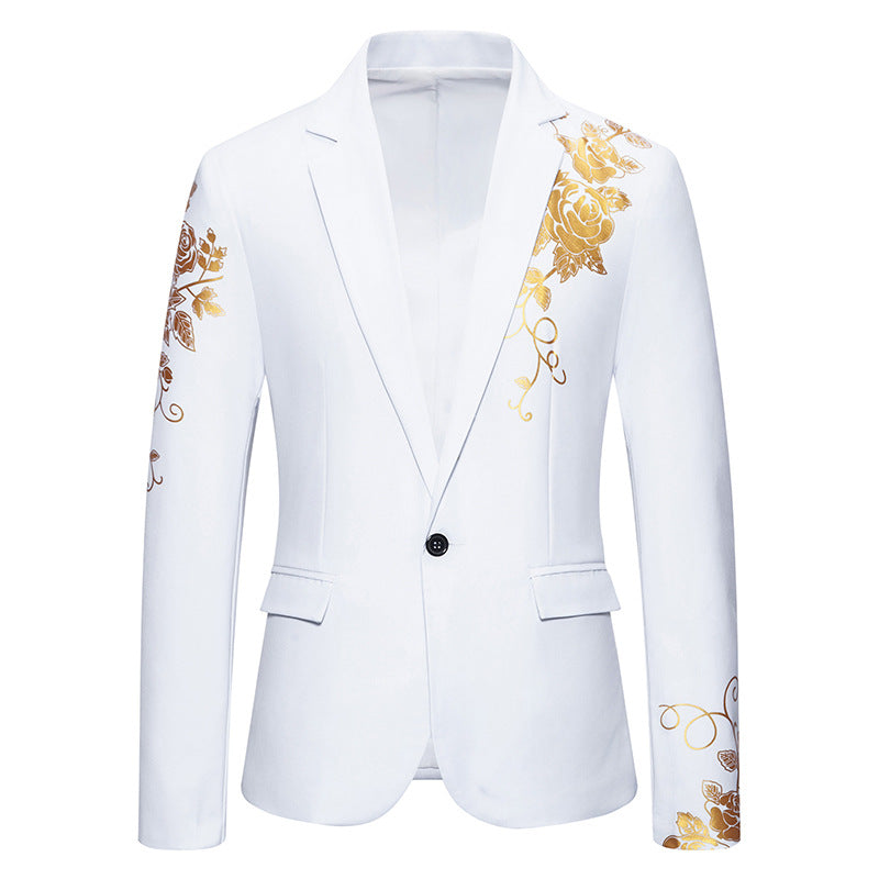 Men's Elegant Floral Blazer