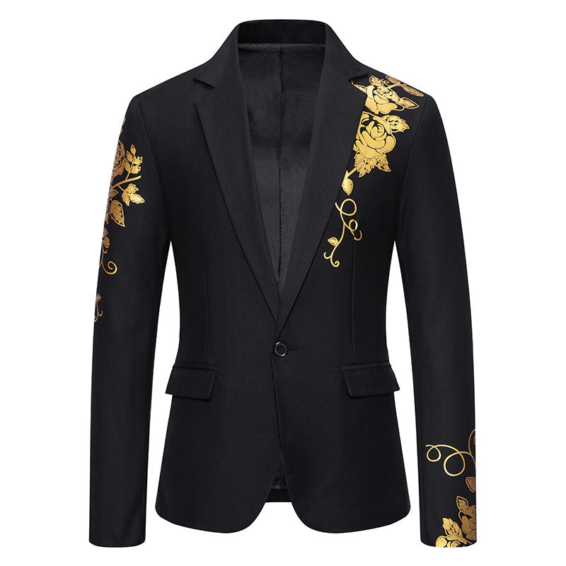 Men's Elegant Floral Blazer