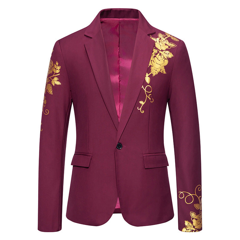 Men's Elegant Floral Blazer