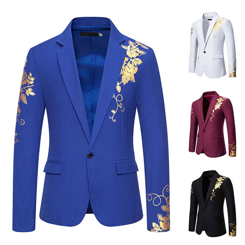 Men's Elegant Floral Blazer