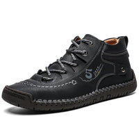 Men's High-Top Hand-Stitched Boots