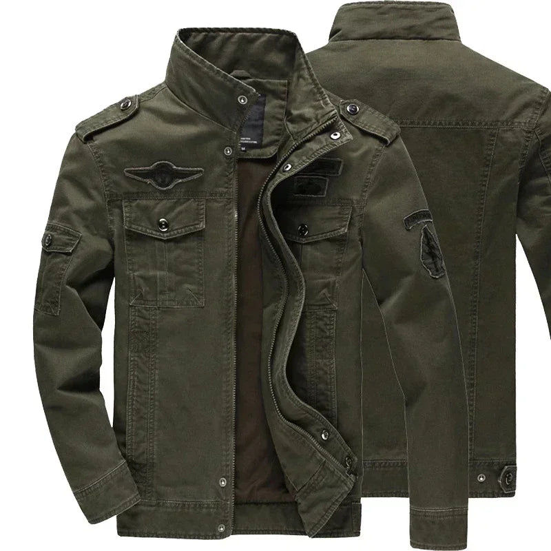 Men's Mid-Season Military Jacket – Rugged & Functional