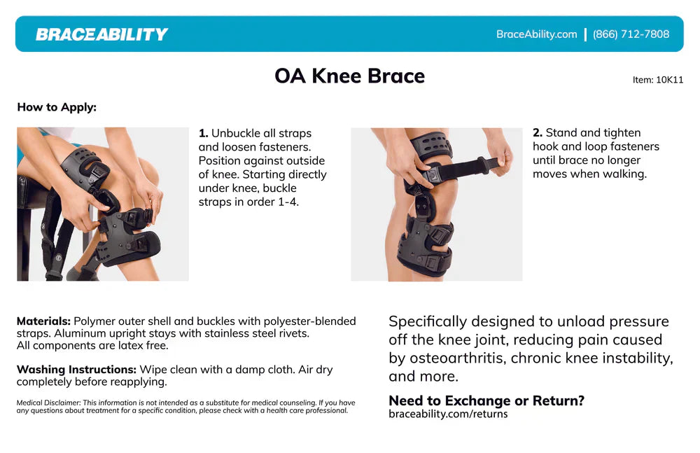 Men's Osteoarthritis Unloader Knee Brace