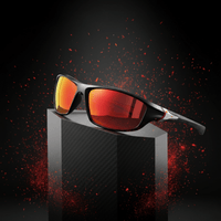 Men's Polarized UV400 Sports Sunglasses – Lightweight Frame and Rubberized Temples