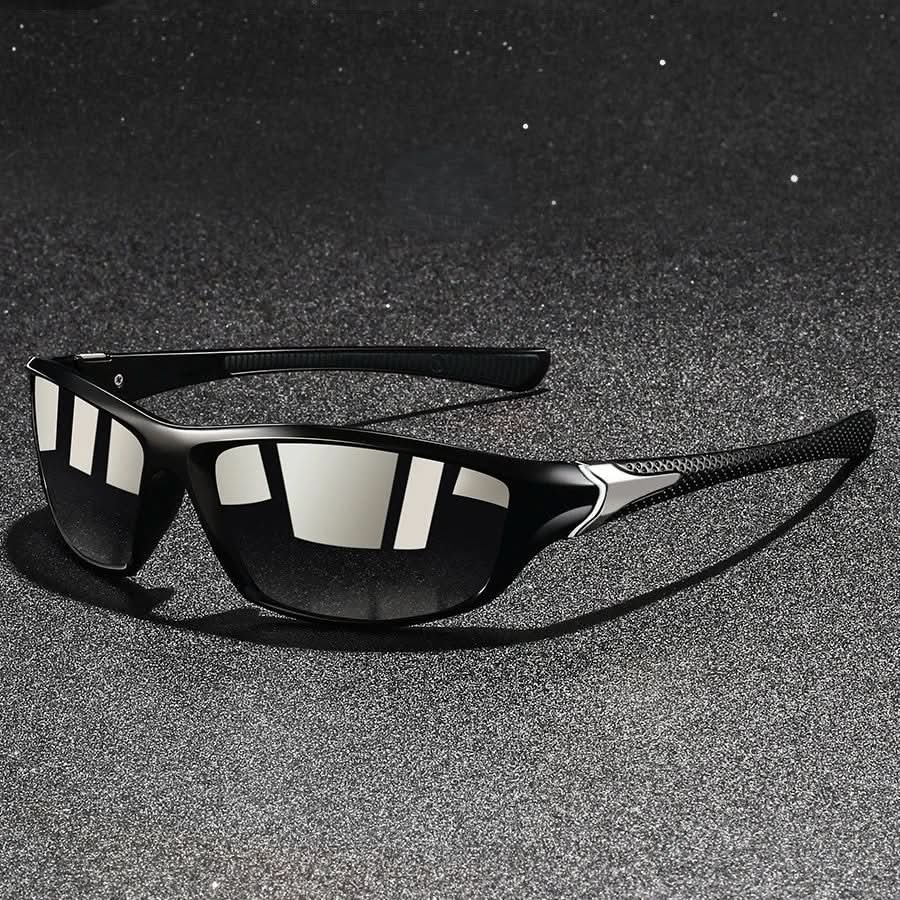 Men's Polarized UV400 Sports Sunglasses – Lightweight Frame and Rubberized Temples