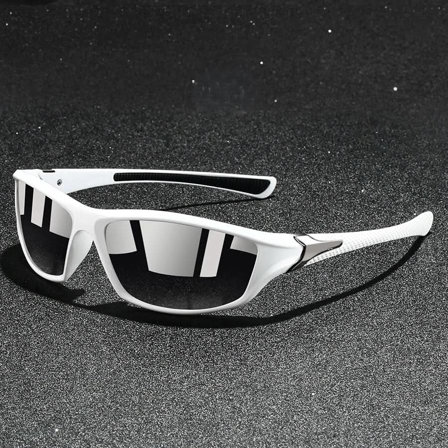 Men's Polarized UV400 Sports Sunglasses – Lightweight Frame and Rubberized Temples