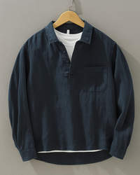 Men's Relaxed Fit Popover Casual Shirt