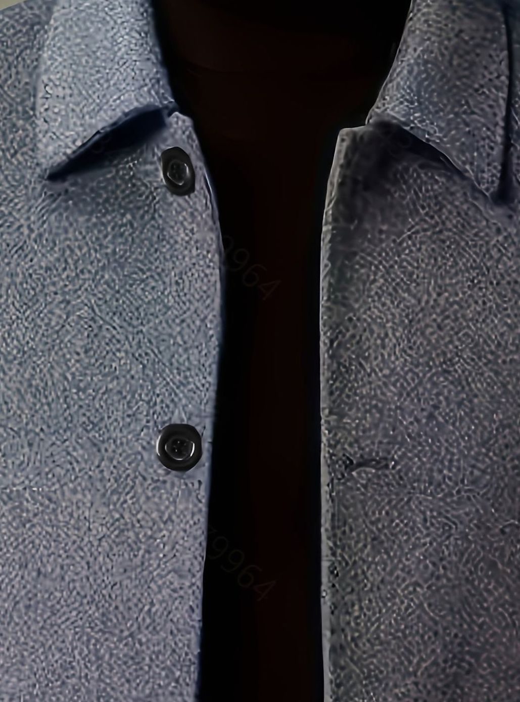 Men's Relaxed-Fit Single-Breasted Wool Overcoat with Classic Collar