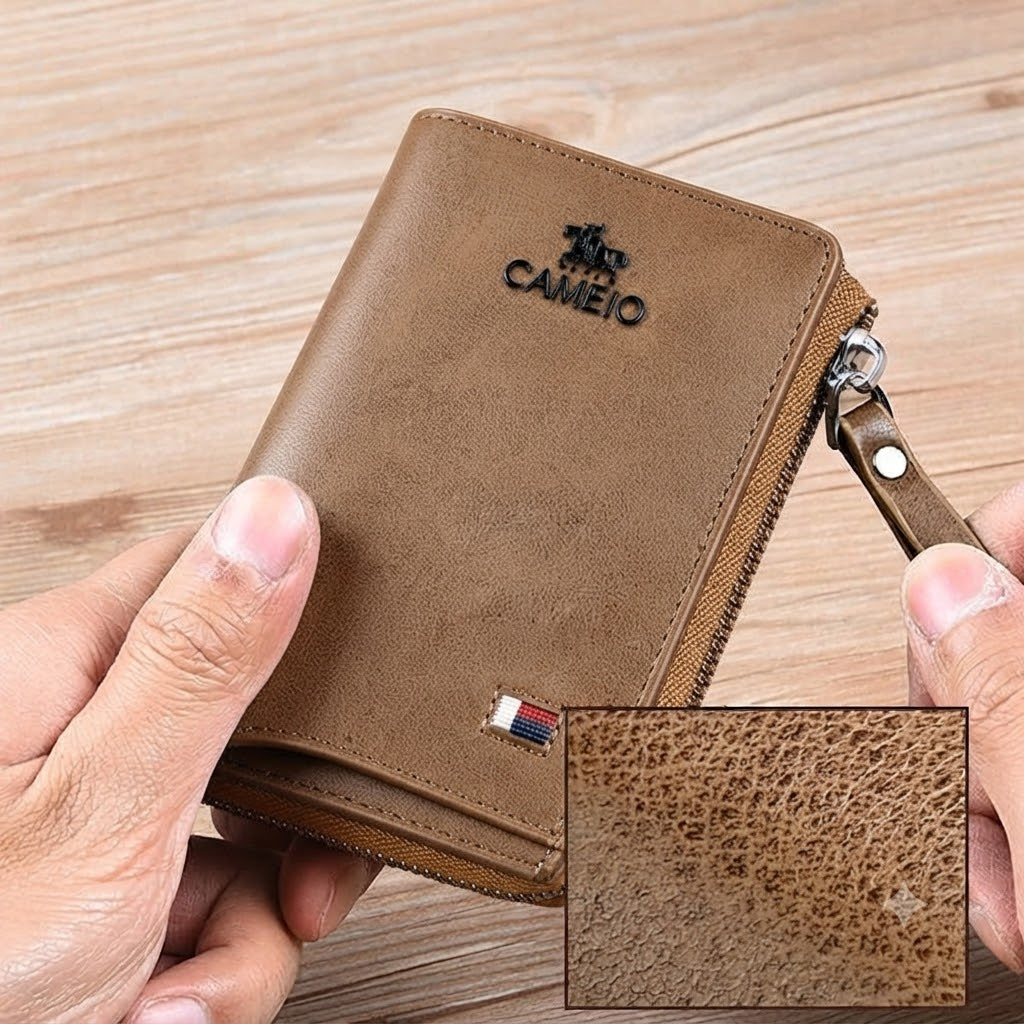 Men's RFID-Blocking Wallet with Elegant Design