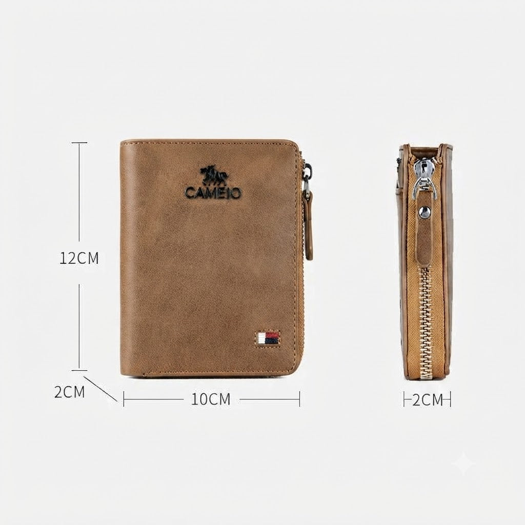 Men's RFID-Blocking Wallet with Elegant Design