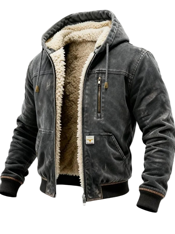 Men's Rugged Warm Jacket with a Comfortable Fit