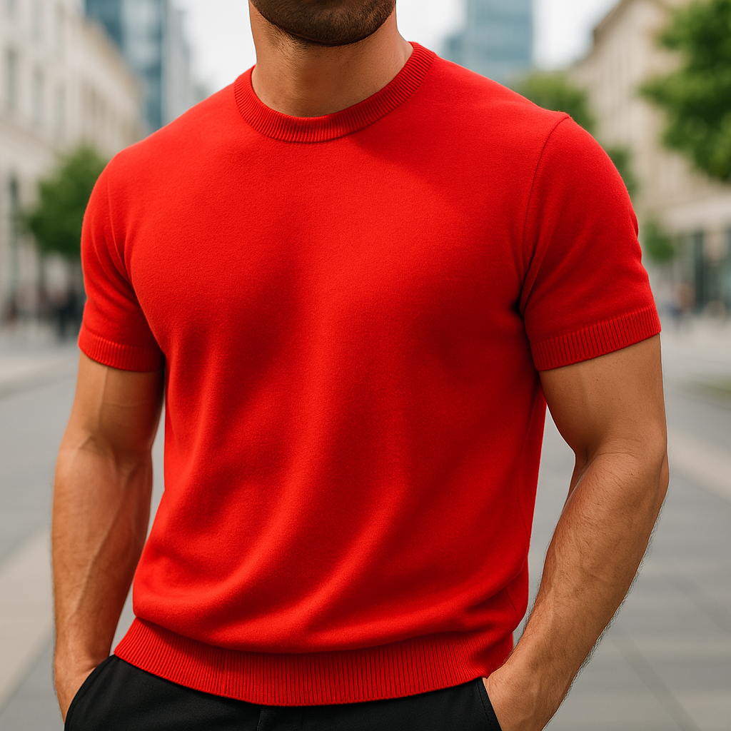 Men's Smart Casual Comfortable Knit T-Shirt