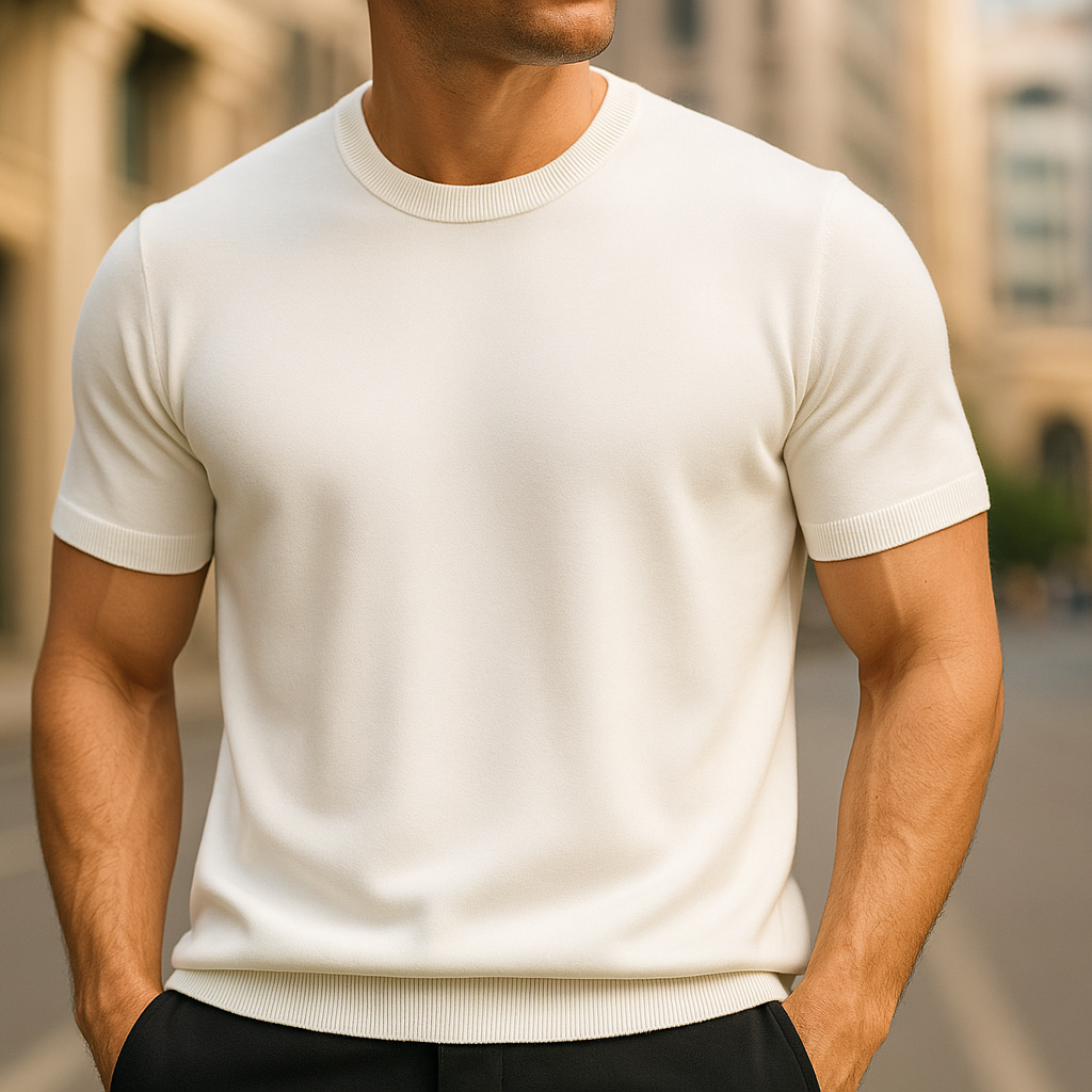 Men's Smart Casual Comfortable Knit T-Shirt
